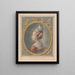 Head of a young girl turned to the left - Louis-Marin Bonnet — framed artwork on a wall