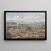 a picnic group near a village - Louis-Nicolas van Blarenberghe — framed artwork on a wall