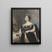 Madame Pasta Painting in the Role of Anna Bolena - Louis-Pierre Henriquel-Dupont — framed artwork on a wall