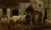 Group of oxen in the farmyard - Louis-Robert Carrier-Belleuse — artwork view