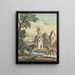 The Wolf And The Thin Dog - Louis-Simon Lempereur — framed artwork on a wall