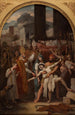 Guérison d'un possédé lors de la translation des corps de saint Gervais et de saint Protais - Louis-Vincent-Léon Pallière — artwork view
