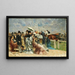 "Aux courses" - Louis Abel-Truchet — framed artwork on a wall