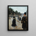 Les élégants se promènent à Paris - Louis Abel-Truchet — framed artwork on a wall