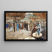 Fairground painting boulevard de Clichy - Louis Abel-Truchet — framed artwork on a wall