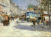 La rue Lepic, l'angle de la rue Puget et la place Blanche - Louis Abel-Truchet — artwork view