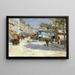 La rue Lepic, l'angle de la rue Puget et la place Blanche - Louis Abel-Truchet — framed artwork on a wall