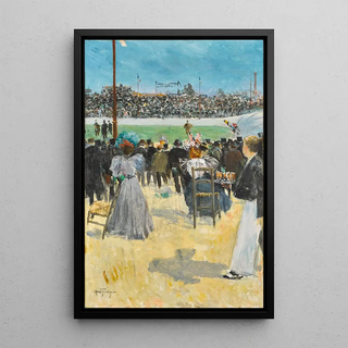 The Velodrome - Louis Abel-Truchet — framed artwork on a wall