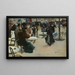 Street scene also called Café terrace - Louis Abel-Truchet — framed artwork on a wall