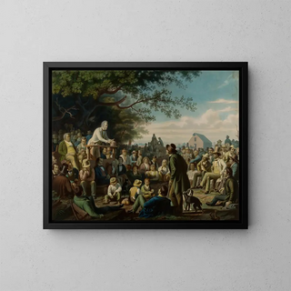 Discours sur une souche - Louis Adolphe Gautier — framed artwork on a wall