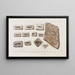 Recherches sur les poissons fossiles Pl063 - Louis Agassiz — framed artwork on a wall