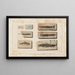 Recherches sur les poissons fossiles Pl072 - Louis Agassiz — framed artwork on a wall