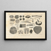Recherches sur les poissons fossiles Pl100 - Louis Agassiz — framed artwork on a wall