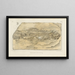 Recherches sur les poissons fossiles Pl208 - Louis Agassiz — framed artwork on a wall