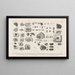 Recherches sur les poissons fossiles Pl249 - Louis Agassiz — framed artwork on a wall