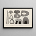 Recherches sur les poissons fossiles Pl253 - Louis Agassiz — framed artwork on a wall
