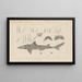 Recherches sur les poissons fossiles Pl. 254 - Louis Agassiz — framed artwork on a wall