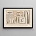 Recherches sur les poissons fossiles Pl287 - Louis Agassiz — framed artwork on a wall