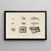 Recherches sur les poissons fossiles Pl288 - Louis Agassiz — framed artwork on a wall