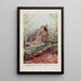 the Strutter le Tétras huppé - Louis Agassiz Fuertes — framed artwork on a wall