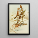 Bruant des arbres Snowflake - Louis Agassiz Fuertes — framed artwork on a wall