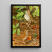 Wood Thrush Solitary Thrush - Louis Agassiz Fuertes — framed artwork on a wall