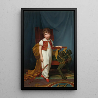 Portrait of Eugène Isabey - Louis André Gabriel Bouchet — framed artwork on a wall