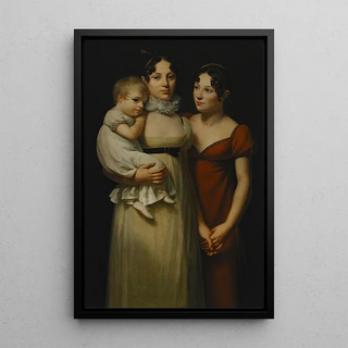 Les Trois Sœurs - Louis André Gabriel Bouchet — framed artwork on a wall