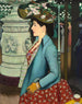 an elegant woman at Montmartre church - Louis Anquetin — artwork view