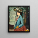an elegant woman at Montmartre church - Louis Anquetin — framed artwork on a wall