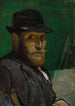 Self-portrait at the easel - Louis Anquetin — artwork view