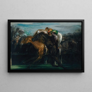 Les Courses - Louis Anquetin — framed artwork on a wall