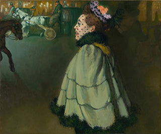 Femme aux Champs-Élysées la nuit - Louis Anquetin — artwork view