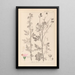 Herbier de la flore française Pl0032 - Louis Antoine Cusin — framed artwork on a wall