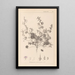 Herbier de la flore française Pl0073 - Louis Antoine Cusin — framed artwork on a wall