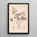 French flora herbarium painting Pl0074 - Louis Antoine Cusin — framed artwork on a wall