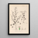 Herbier de la flore française Pl0076 - Louis Antoine Cusin — framed artwork on a wall