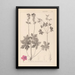 Herbier de la flore française Pl0077 - Louis Antoine Cusin — framed artwork on a wall