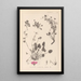 Herbier de la flore française Pl0082 - Louis Antoine Cusin — framed artwork on a wall