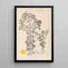Herbier de la flore française Pl0098 - Louis Antoine Cusin — framed artwork on a wall
