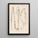 Herbier de la flore française Pl0108 - Louis Antoine Cusin — framed artwork on a wall