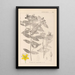 Herbier de la flore française Pl0116 - Louis Antoine Cusin — framed artwork on a wall