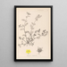 Herbier de la flore française Pl0133 - Louis Antoine Cusin — framed artwork on a wall