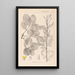 Herbier de la flore française Pl0159 - Louis Antoine Cusin — framed artwork on a wall