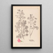 Herbier de la flore française Pl0210 - Louis Antoine Cusin — framed artwork on a wall