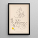 Herbier de la flore française Pl0215 - Louis Antoine Cusin — framed artwork on a wall