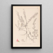 Herbier de la flore française Pl0223 - Louis Antoine Cusin — framed artwork on a wall