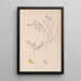French flora herbarium painting Pl0229 - Louis Antoine Cusin — framed artwork on a wall