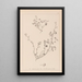 Herbier de la flore française Pl0256 - Louis Antoine Cusin — framed artwork on a wall