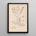 Herbier de la flore française Pl0272 - Louis Antoine Cusin — framed artwork on a wall